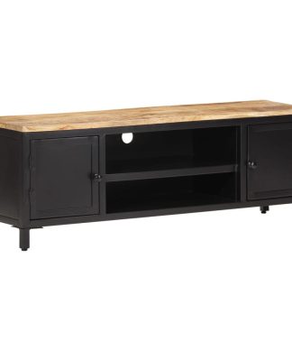 vidaXL Solid Rough Mango Wood TV Cabinet Stereo Hifi Unit Entertainment Center