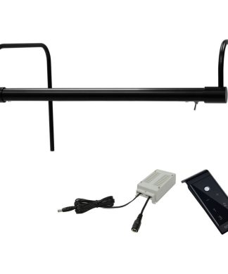 16" Slim Line Art Light, Black With Plug-in and Remote