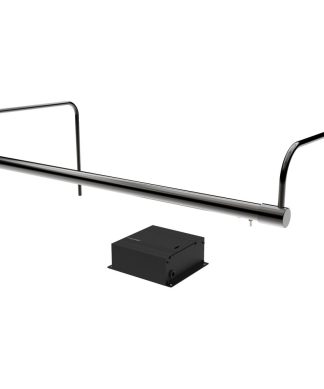 21" Tru-Slim Gallery Light, Black With Dimmable Direct Wire Kit