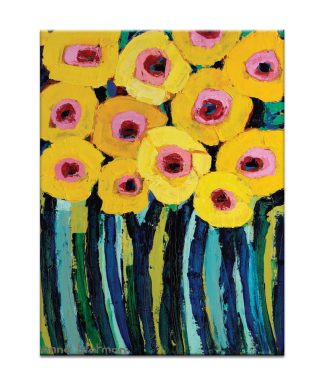 Yellow Blooms, Canvas Print