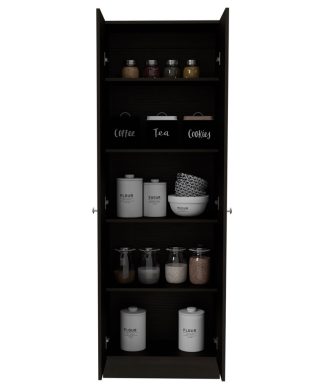 Virginia Storage Cabinet, Black Wengue