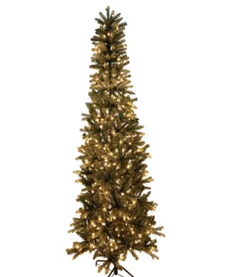 7.5' Pre-Lit Wicklow Noble Fir Artificial Christmas Tree, Clear Lights