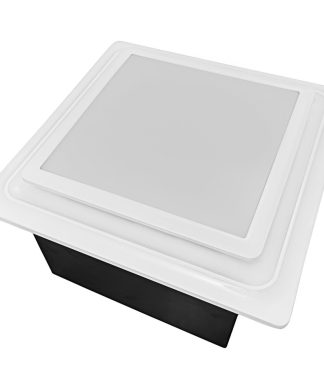 50-80-110 CFM Ceiling Bath Fan With Humidity Sensor and LED, White