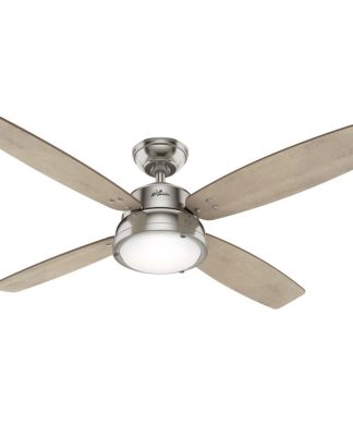 Wingate 2 Light 52" Indoor Ceiling Fan, Brushed Nickel