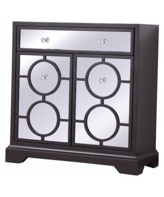 32" Mirrored Cabinet, Dark Walnut