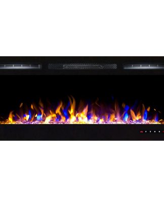 35" Bliss Crystal Recessed Touch Screen Wall Mounted Electric Fireplace