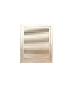 Wood Return Air Filter Grille, 24"x30", Standard Square Edge, Ogee Edge