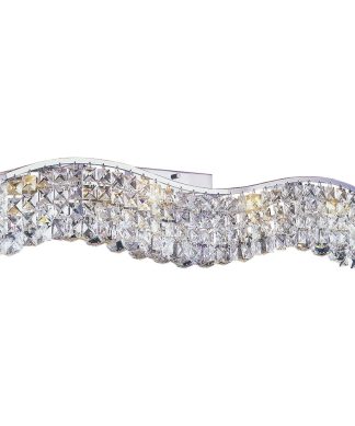 5-Light Wall Sconce with Chrome Finish