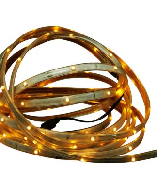 18' LED Indoor/Outdoor Christmas Linear Tape Lighting, Amber and White