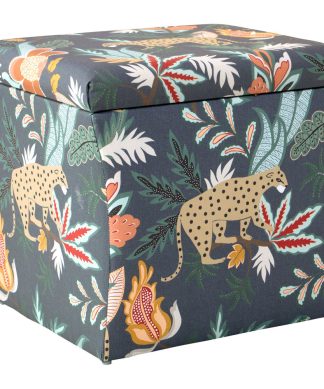 Warwick Storage Ottoman, Venya Safari Navy