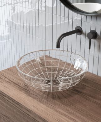 Virage 16.5" Round Glass Vessel Sink