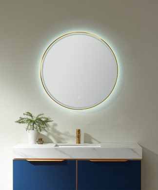 32'' Round LED Lighted Accent Bathroom/Vanity Wall Mirror