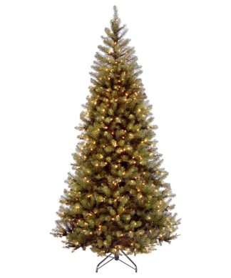 7-1/2' Aspen Spruce Hinged Tree With 450 Clear Lights