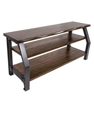 Yosemite Bethel Park 57" TV Stand in Graphite Gray and Brown