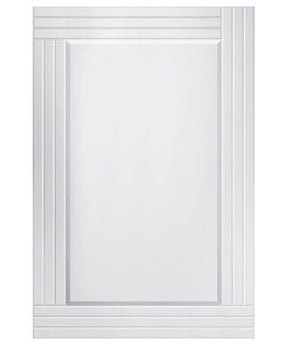 Waves 24x36 All-glass Rectangular Mirror