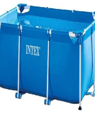 8.5ft x 25in Rectangular Frame Above Ground Swimming Pool with Filter Pump