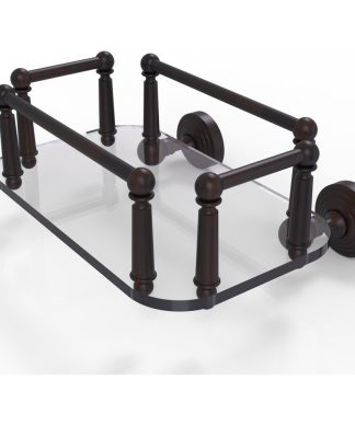 Waverly Place Wall-Mount Glass Guest Towel Tray, Venetian Bronze