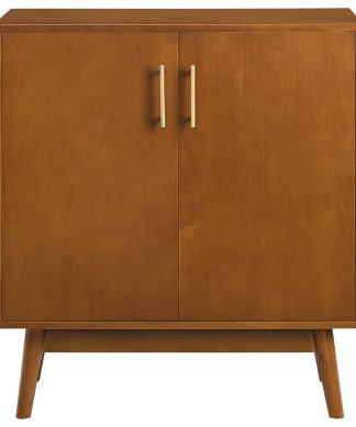 30" Mid Century Modern Accent Cabinet, Acorn