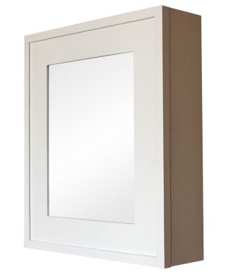 Wall Mount Mirrored Medicine Cabinet, White