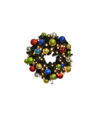 4' Sequoia Wreath Decorated With The Fiesta Ornament