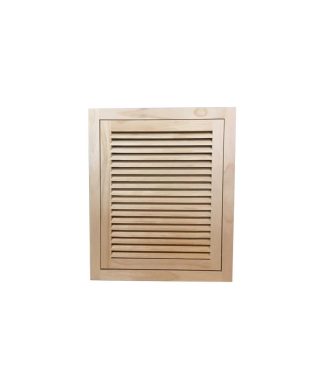 Wood Return Air Filter Grille, 16"x20", Standard Sqaure Edge