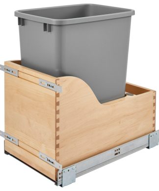 Wood Pull Out Trash/Waste Container With Soft Close