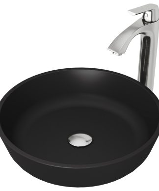 VIGO Sink in MatteShell and Faucet in Brushed Nickel