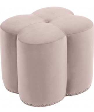 Viola Velvet Ottoman Pink