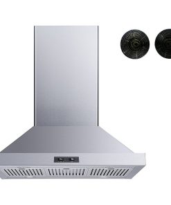 Winflo Convertible Island Range Hood, Charcoal Filters, 30"