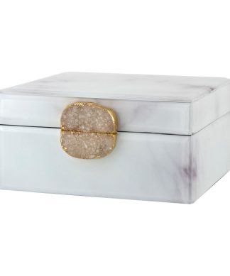 White Marble Jewelry Box | OROA Bayou
