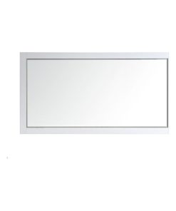 Vinnova Florence 72" Bathroom Vanity Framed Wall Mirror in White