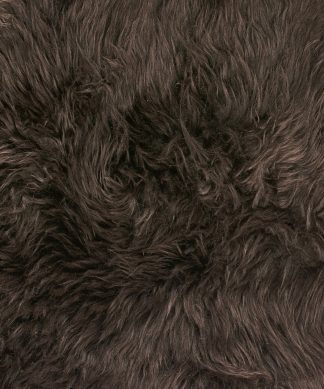 100% New Zealand Sheepskin, Chocolate, 4'x6'