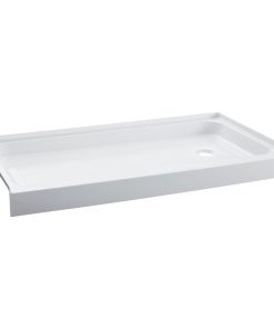 Voltaire 60 x 36 Acrylic White Single-Threshold, Right-Hand Drain, Shower Base