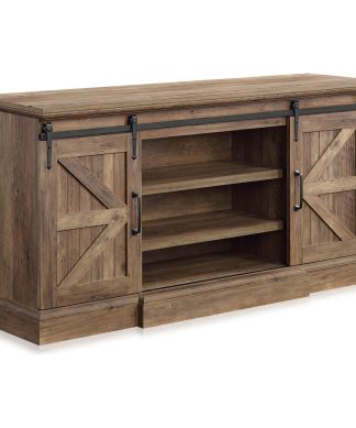 60" Universal Stand Console Fit TV's Up to 65", Rustic Oak