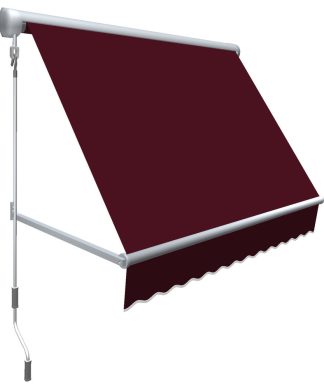 64.5" Mesa Window Retractable Awning, Burgundy