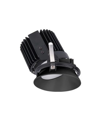 Volta 4.5" LED Round Wall Wash, Light Asymmetrical 4000K Cool White, Black