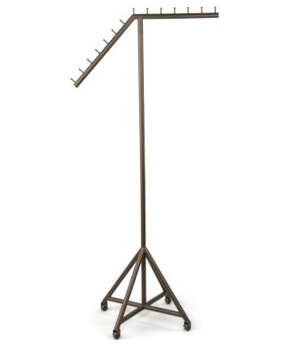 Waterfall Metal Garment Rack, Burnished Gold