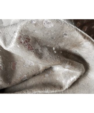 5'x7' Scotland Cowhide Rug, Gray/Silver