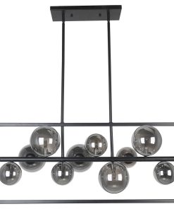 10LT Halogen Horiz Pendant MB With Smoked Glass