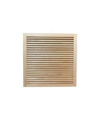 Wood Return Air Grille, 25"x25", Standard Square Edge