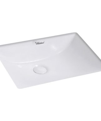 Whitehaus WHU71006 Rectangular Basin With Overflow And Rear Center Drain