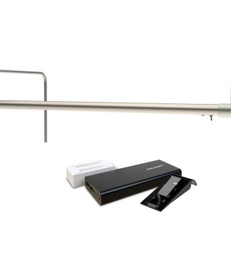 21" Tru-Slim Picture Light, Satin Nickel With Rechargeable Battery
