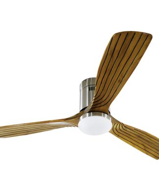 52" 3-Blade LED Chandelier Ceiling Fan, Remote Control and Light Kit, Brown