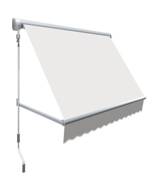 52.5" Mesa Window Retractable Awning, Off White