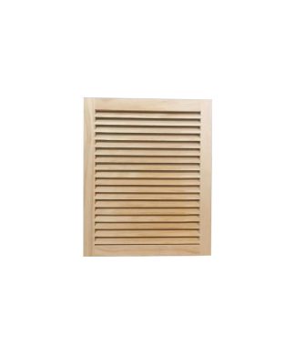 Wood Return Air Grille, 16"x20", Half Round