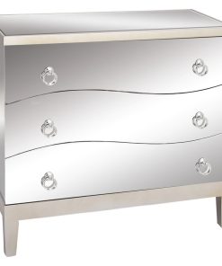 White Wood Glam Chest 34" x 17" x 32"