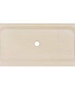 Voltaire 60 x 30 Single-Threshold, Center Drain, Shower Base, Biscuit