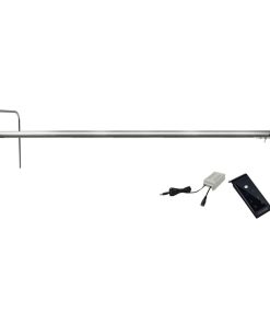 30" Slim Line Frame Light, Satin Nickel With Plug-in and Remote