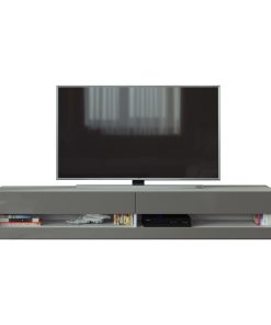 VIGO New TV Stand, White/Gray