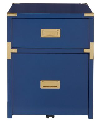 Wellington 2-Drawer File Cabinet, Lapis Blue